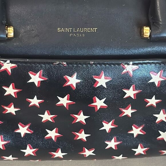 Saint Laurent Black Leather Baby Duffel Satchel Crossbody - Picture 3 of 14